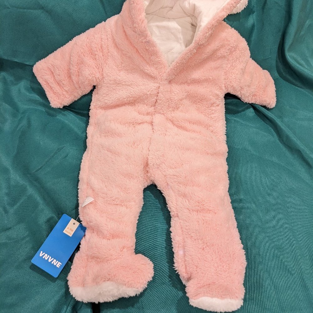 brand new 6-9 month hooded one piece